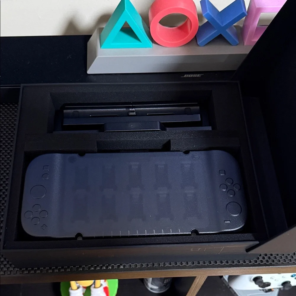 Black and Orange Gaming Console